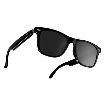 Classic Black Dash Sunglasses with AI Voice Assistant