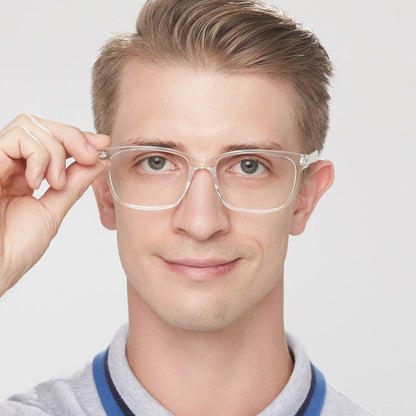 Clear Frame Dash Glasses with AI Voice Assistant